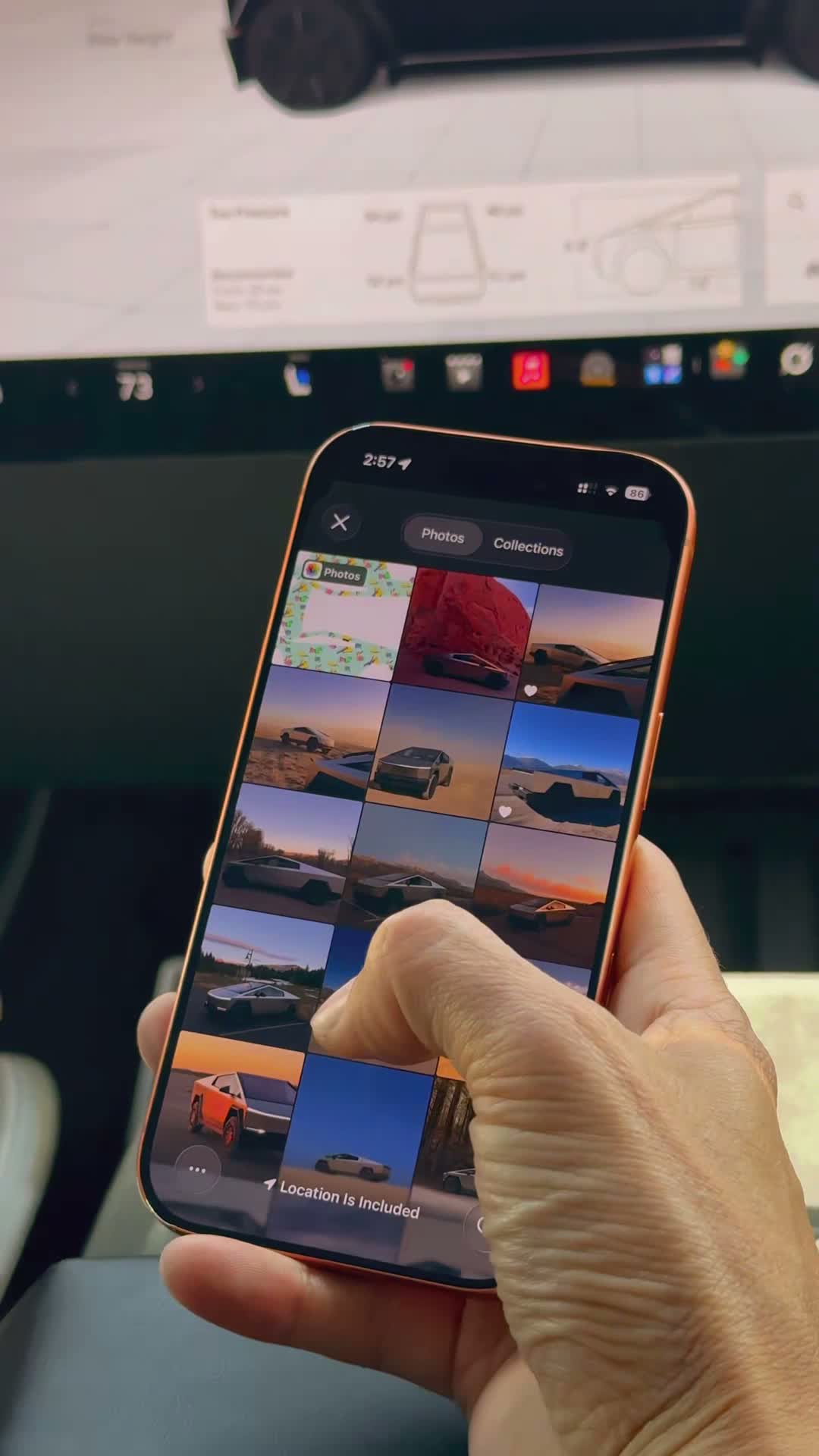 Video reference: select the flat wrap image. This demonstration uses a Cybertruck.